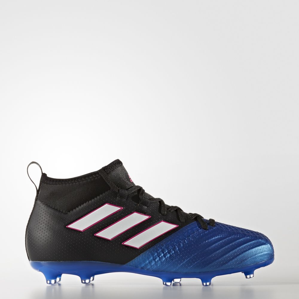 Adidas Ace 17.1 Firm Ground - ποδοσφαιρικα παπουτσια για αγορια - Μαυρα/Ασπρα/Μπλε,Μέγεθος: EU 27 –